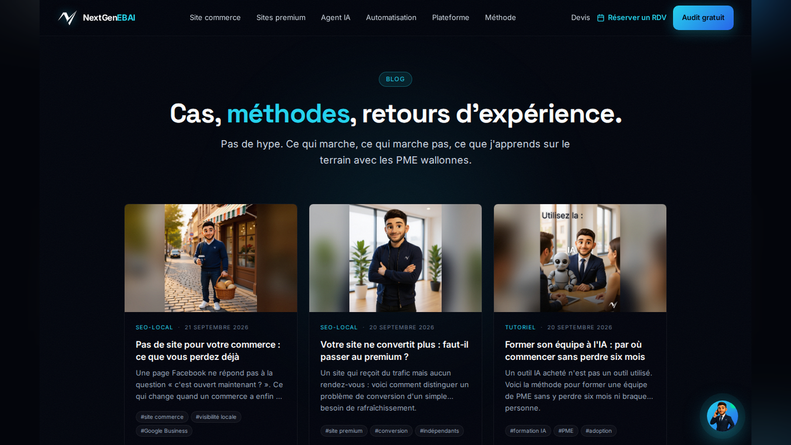 Le blog NextGenEBAI : un article par nuit, rédigé par l'IA